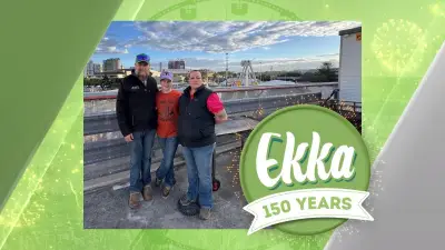 Queensland cattle families trade paddocks for rooftop village at Ekka