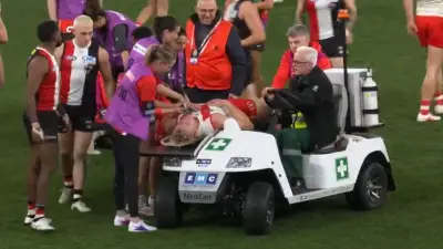 Swans' Edwards suffers gruesome ankle injury in win over Saints