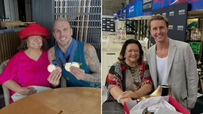 Swimmers defy rules to thank Gina Rinehart for bonuses