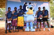 Bluey speaks Yolŋu Matha in special Garma Festival appearance